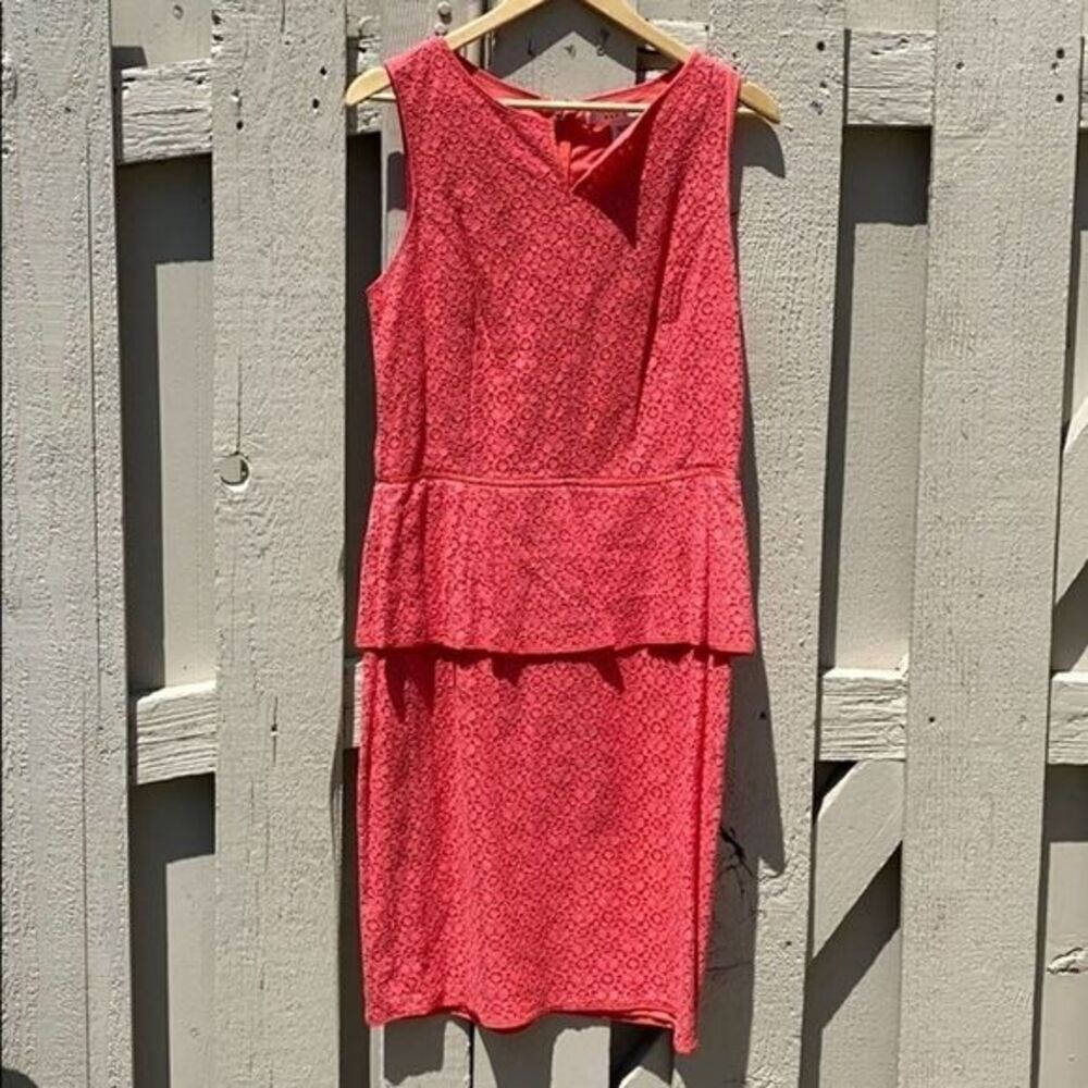 Max Studio Coral Embroider Dress Size 12